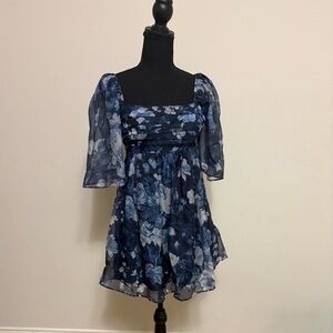 Abercrombie & Fitch Navy Floral Mini Dress